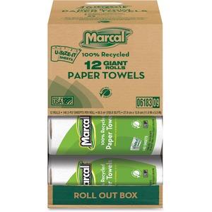 alt Marcal 2 Ply U-size-It Paper Towel Rolls - 140 Sheets x 12 rolls (In Stock)