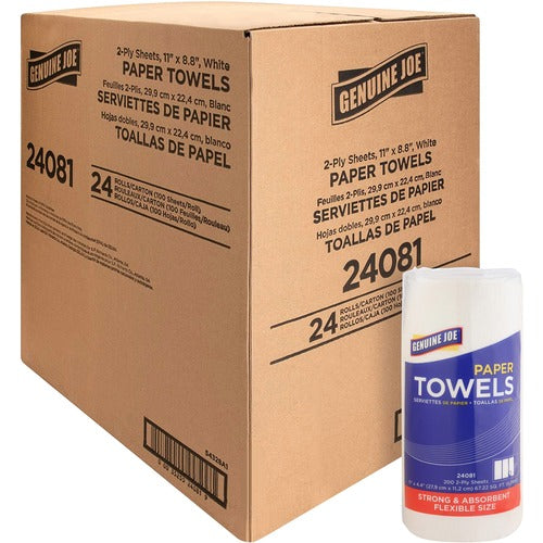 alt Genuine Joe 2-ply Household Roll Paper Towels